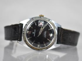 A Services Wristwatch, Black Face with Baton Hour Markers, Date Aperture at 3 O'Clock and