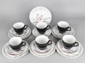 An Early/Mid 20th Century Barratt's Delphatic Ware Tea Set to Comprise Six Cups, Six Saucers and Six