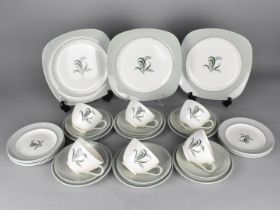 A Copeland Spode Olympus Pattern Tea Set to Comprise Six Cups, Six Saucers, Twelve Side Plates and