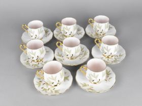 A Royal Albert Braemar Pattern Coffee Set for Eight