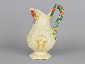 A Clarice Cliff for Newport Pottery Hand Painted Harvest Jug of Baluster Form the Handle with