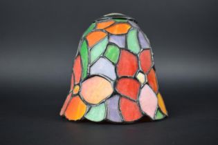 A Multicoloured Glass Table Lamp Shade by Endon, 14cms High