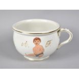 A Transfer Printed Childs Chamber Pot in the Victorian Style, 12cms Diameter