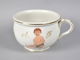 A Transfer Printed Childs Chamber Pot in the Victorian Style, 12cms Diameter