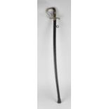 A Vintage German 1796 Type Light Cavalry Trooper's Sword , with Slightly Curved Blade , Steel