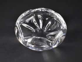 A Late 20th Century Circular Glass Bowl by Orrefors with Hexagonal Rim, 15cms Diameter