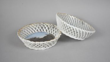 A Pair of German Souvenir Bowls for Wrekin College, 12cms Diameter