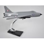 A Modern Painted Aluminium Model of a RAF Lightning Jet, 32cms Long Plus VAT