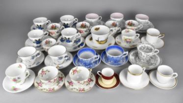 A Collection of Various Cups and Saucers to Comprise Aynsley, Paragon, Coalport etc