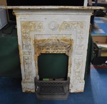 A Late 19th Century Cast Iron Fireplace Surround of Architectural Form in the Aesthetic Taste,