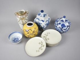 A Collection of Various Oriental Ceramics