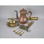 A Small Collection of Various Copper and Brasswares