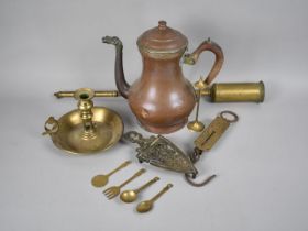 A Small Collection of Various Copper and Brasswares