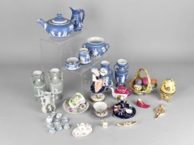 A Collection of Various Continental Ceramics to Comprise Porcelain Capodimonte Figurine of a
