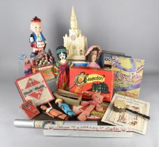 A Collection of Vintage Children's Items to Comprise Board Games, Cluedo, Monopoly, Dominoes,