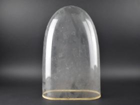 A Late 19th/Early 20th Century Glass Dome for Taxidermy or Clock, 40cms High and 26cms Wide