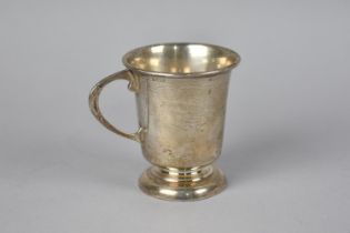 A Silver Christening Jug Engraved for Michael R Pearson, Feb 21.1960, 8cms High, 86.8gms