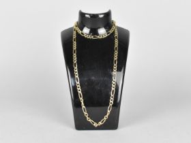 A 14ct Gold Figaro Link Necklace and Bracelet Set, Boxed, By Ross and Simons, with Original Receipt,