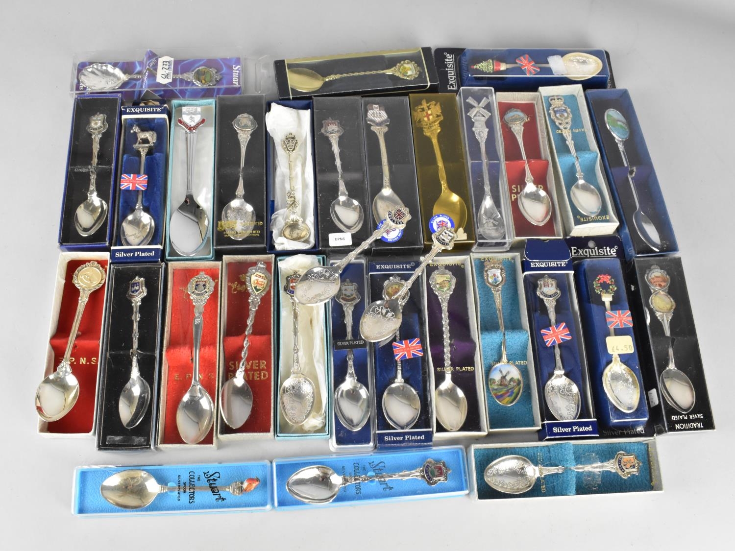 A Collection of Various Silver Plate and White Metal Souvenir Spoons etc - Image 2 of 2