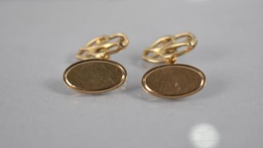 A Pair of 9ct Gold Cufflinks, 7.8gms