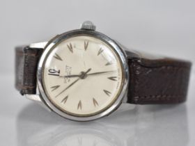 A Stainless Steel Poljot Wrist Watch, Silvered Dial with Arrow Head Hour Indicators and Baton Hands,