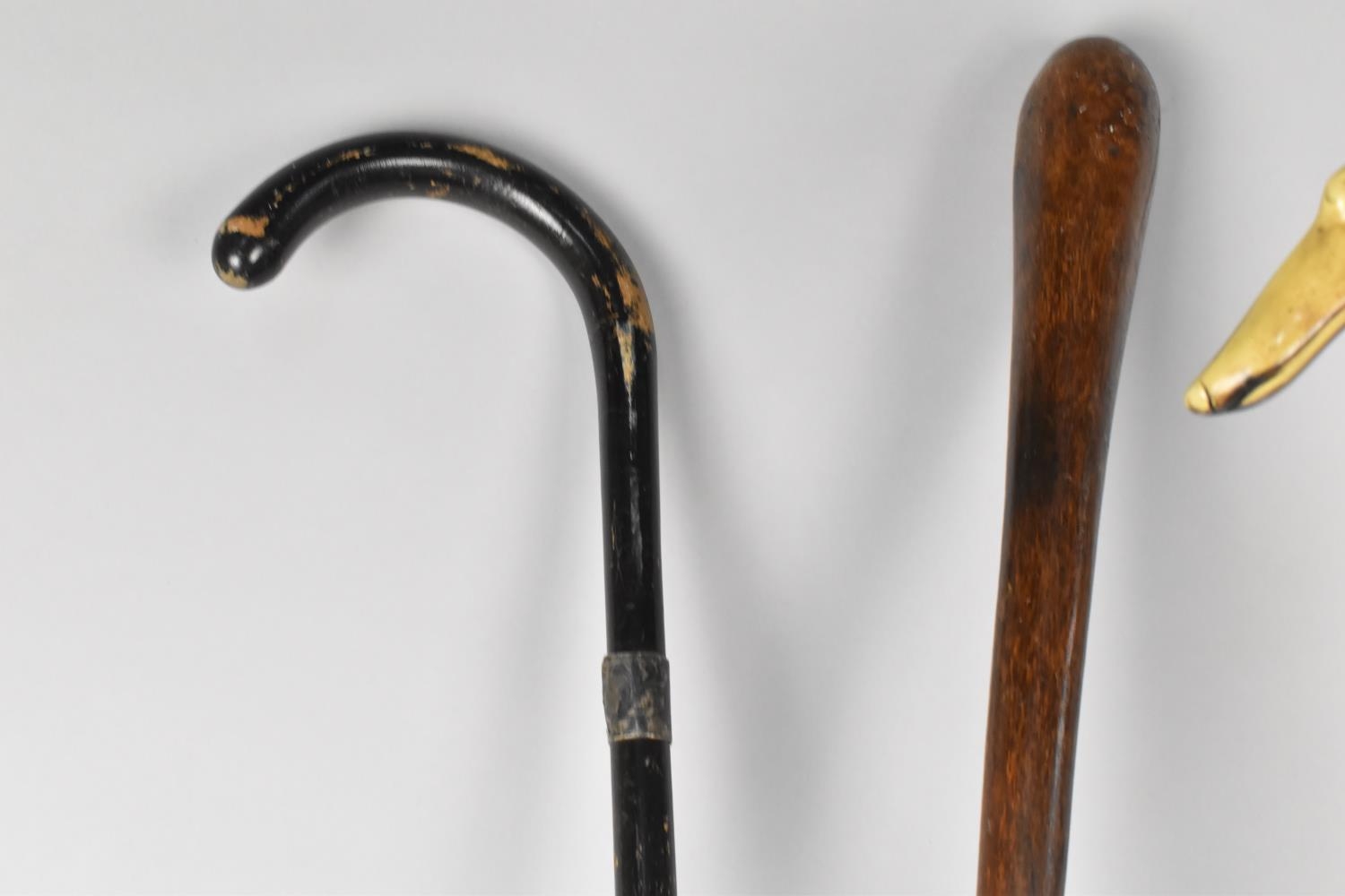 A Collection of Various Vintage Walking Sticks to Include Greyhound Head Handled, Silver Mounted - Image 5 of 5