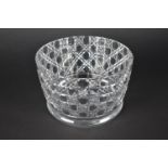 A Large Nice Quality Hobnail Cut Glass Bowl with Polished Pontil Base, 14.5cm high