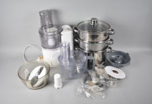 A Collection of Various Kitchen Items to comprise Blender, Strainer Etc