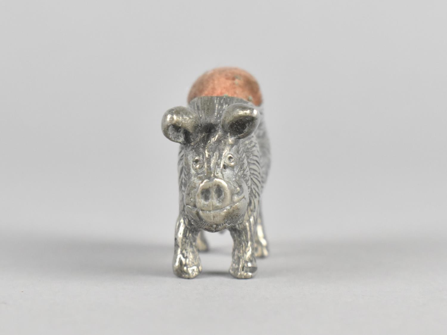 A Small Metal Pincushion Modelled as a Boar, 4cms Long, 2.5cms High - Image 2 of 5