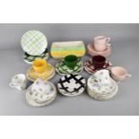 A Collection of Ceramics to Comprise Part Washington Pottery Gingham Pattern Teawares, Beswick Art