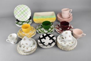 A Collection of Ceramics to Comprise Part Washington Pottery Gingham Pattern Teawares, Beswick Art