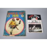 A 1974 The Wonderful World of Soccer Stars World Cup Sticker Album, Complete, together with a United
