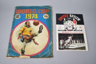 A 1974 The Wonderful World of Soccer Stars World Cup Sticker Album, Complete, together with a United