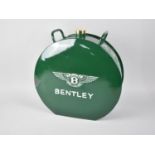 A Reproduction Circular Petrol Tin for Bentley, Brass Tap, 36cms Diameter