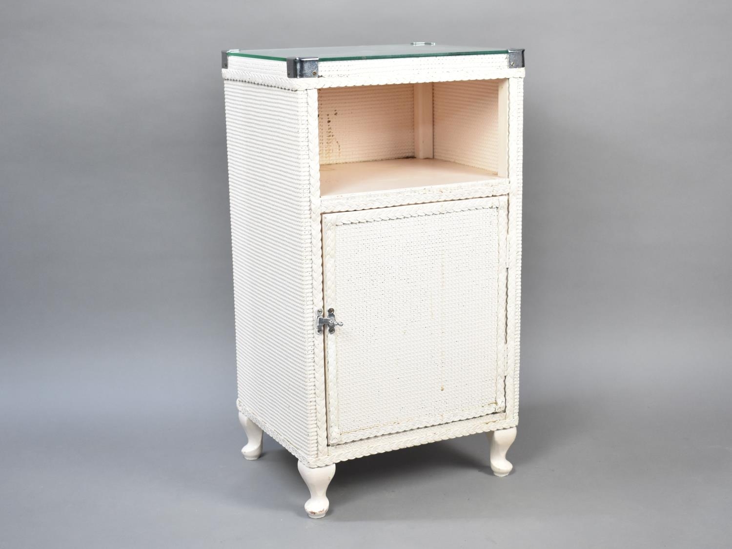 A Loom Bedside Cabinet, 70cms High