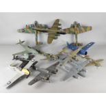 A Collection of Various Built Kit WWII Aircraft Models to Include Spitfires etc