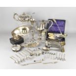 A Collection of Various Silver Plated Items to Comprise Flatware, Coffee Bean Spoons to Include