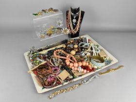 A Collection of Various Mid and Late 20th Century Costume Jewellery to Comprise Coral Necklace,