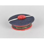 A Vintage Souvenir French Box in the Form of a Beret Inscribed "Boulogne Sur Mer"