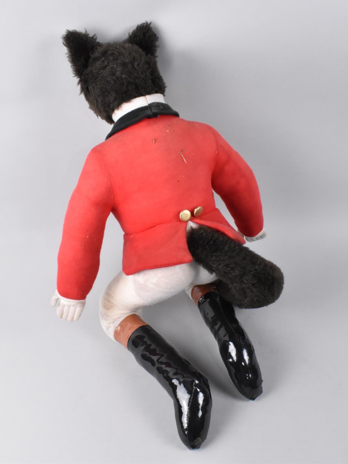 A Mid 20th Century Anthropomorphic soft Toy Modelled as a Seated Fox Wearing Hunting Attire, 55cms - Image 3 of 3