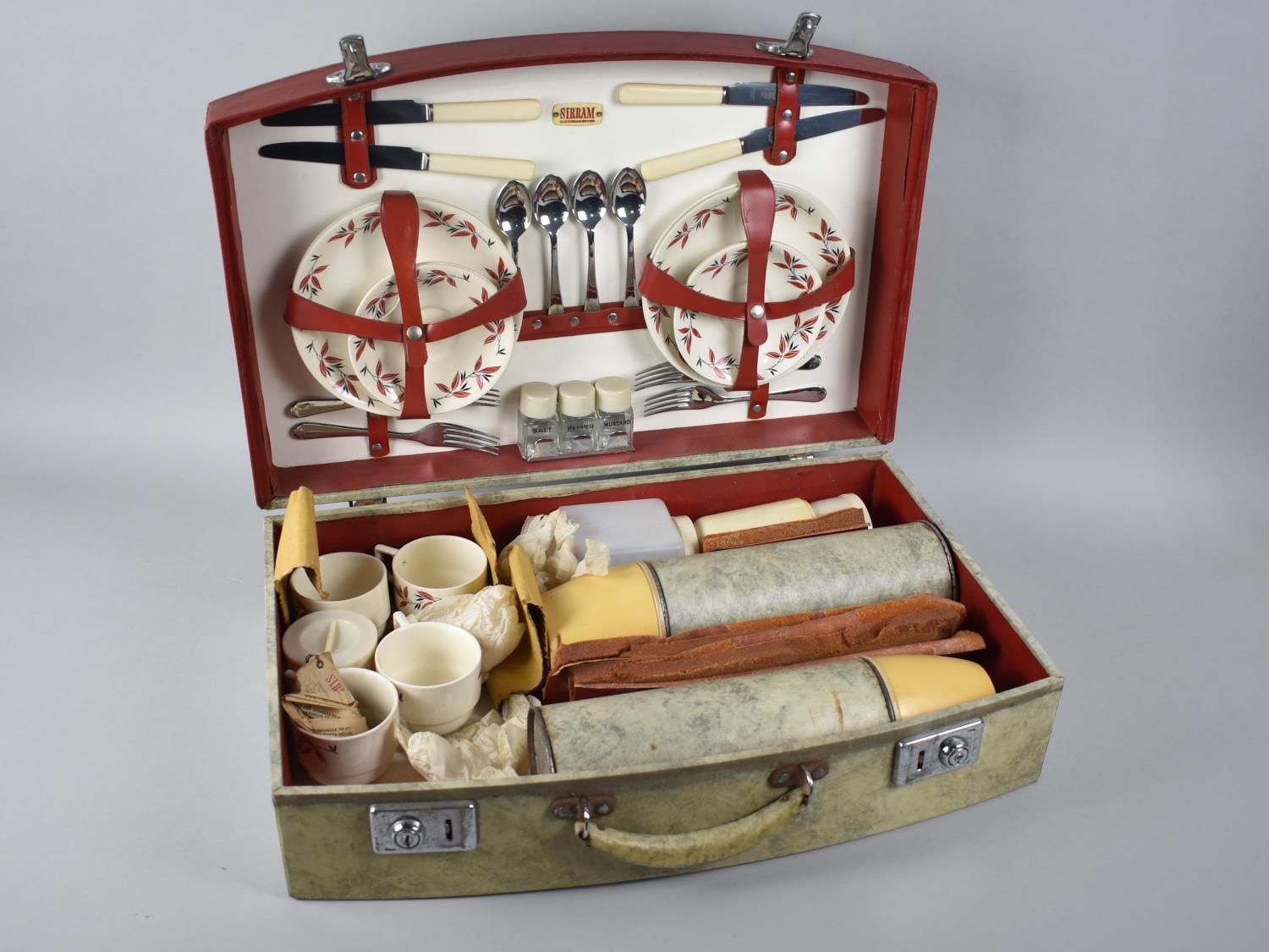 A Vintage Sirram Picnic Box with Contents