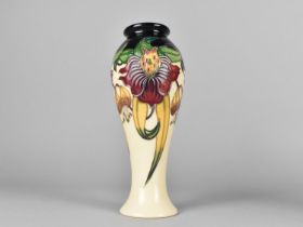 A Moorcroft Vase, Anna Lily Pattern, 1998, 21cm with Box