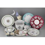 A Collection of Ceramics to Comprise Wedgwood Plates, Dishs, Royal Crown Derby Derby Posies Sugar