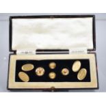 A Mixed Set of Gents Cufflinks and Studs to Comprise Pair of 18ct Gold Cufflinks, Birmingham 1923,