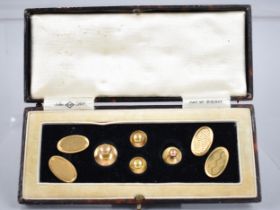 A Mixed Set of Gents Cufflinks and Studs to Comprise Pair of 18ct Gold Cufflinks, Birmingham 1923,