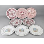 Five Spode Archive Collection Traditional Series Plates to Comprise 'Castle', 'Greek', '