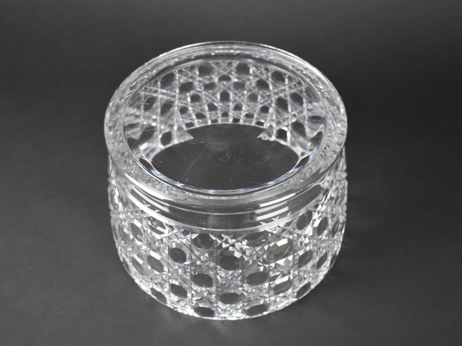 A Large Nice Quality Hobnail Cut Glass Bowl with Polished Pontil Base, 14.5cm high - Image 3 of 3