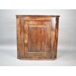 A 19th Century Oak Wall Hanging Corner Cabinet, 85cms Wide