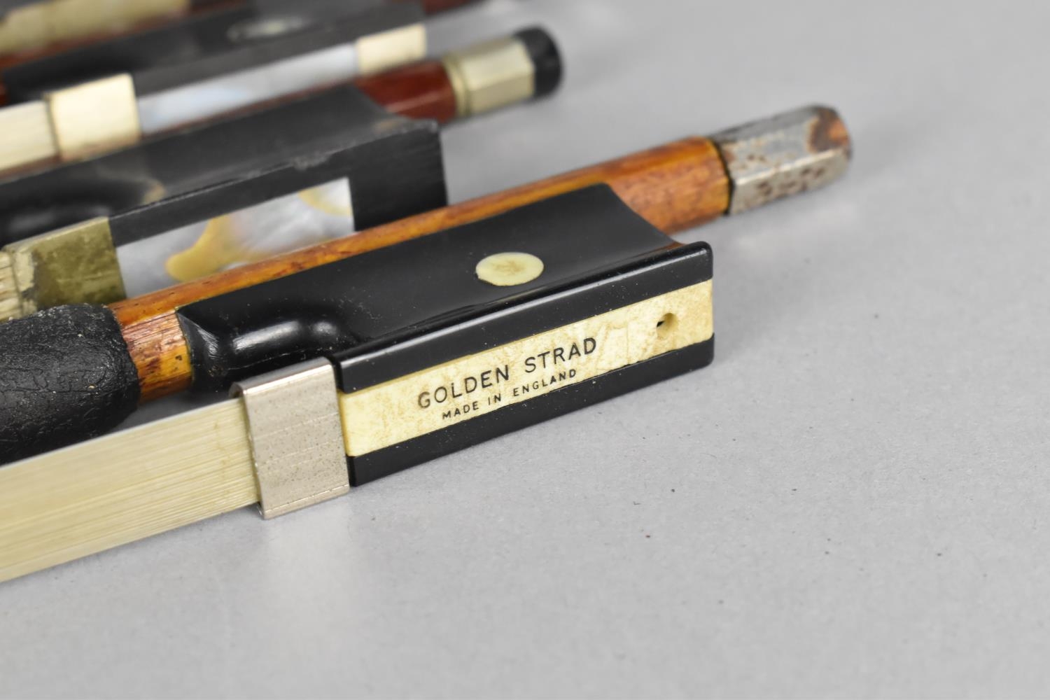 A Collection of Various Vintage Violin Bows to include Example with Makers Label for Golden - Image 3 of 3