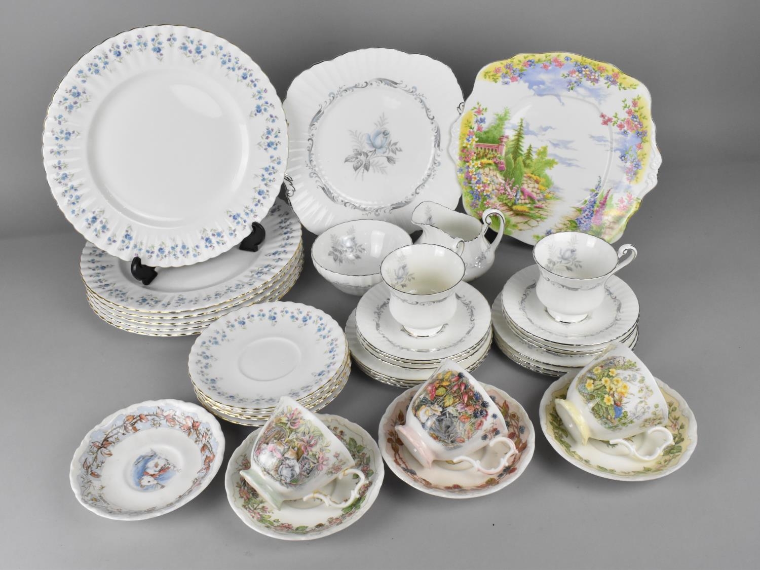 A Collection of Various Ceramics to Comprise Brambly Hedge Cups and Saucers, Six Royal Albert Memory
